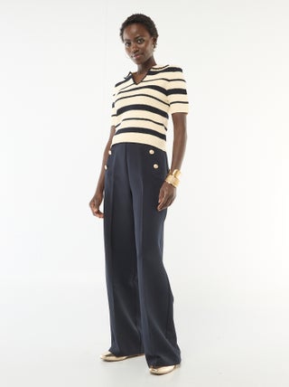 Wijde broek met matrozenknopen