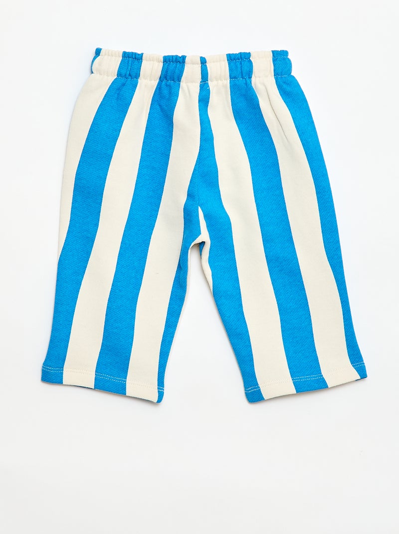 Wijde broek met motief Wit - Kiabi