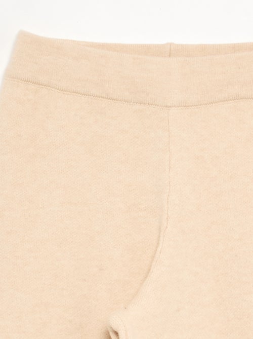 Wijde broek van compact breisel - Kiabi
