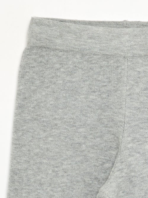 Wijde broek van compact breisel - Kiabi