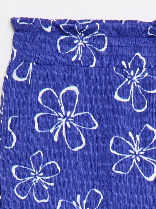 Wijde broek van crêpe tricot - Kiabi