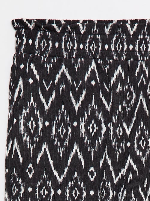 Wijde broek van crêpe tricot - Kiabi