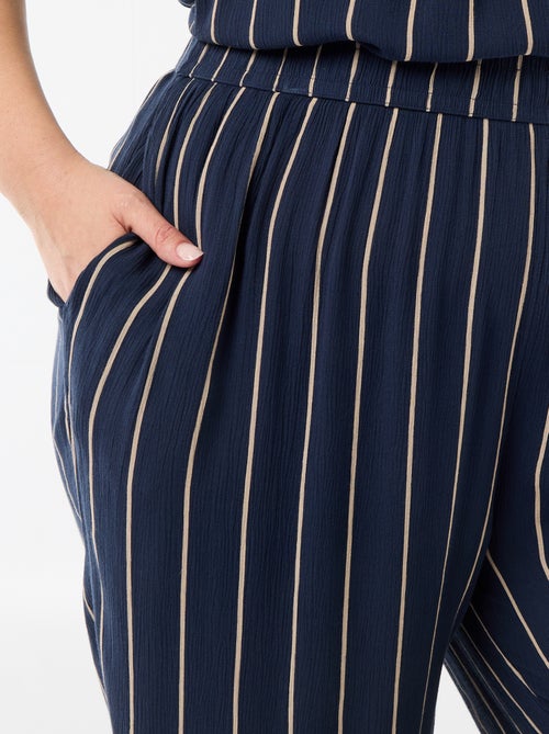 Wijde broek van crêpetricot - Kiabi