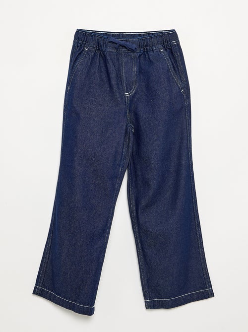 Wijde broek van denim - Kiabi Wijde broek van denim - Kiabi