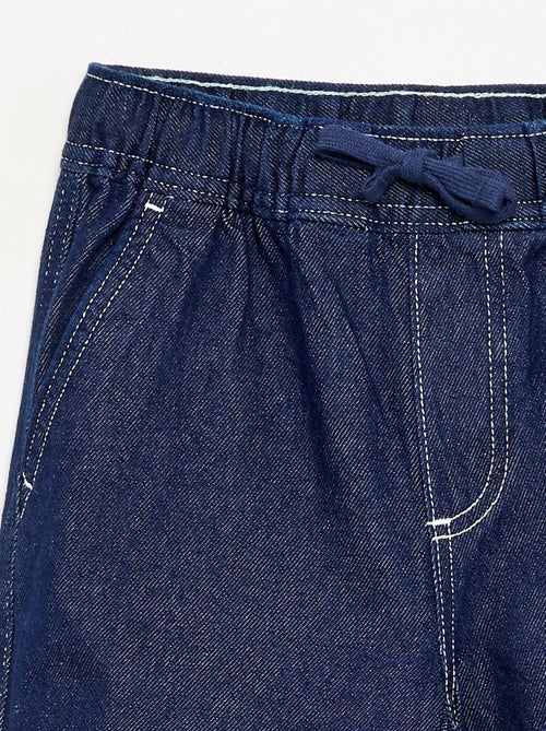 Wijde broek van denim - Kiabi Wijde broek van denim - Kiabi