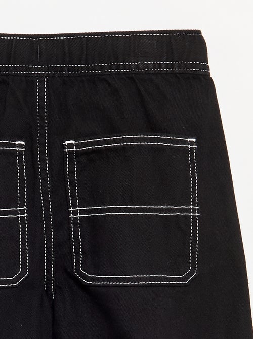 Wijde broek van denim - Kiabi Wijde broek van denim - Kiabi