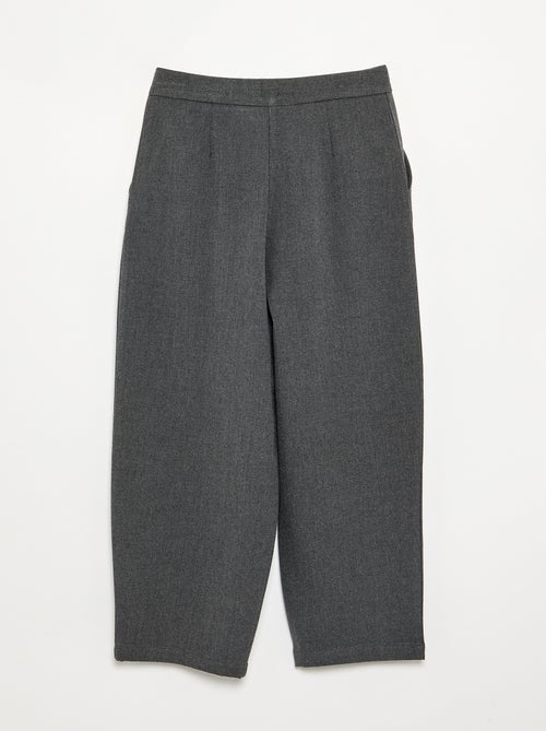 Wijde broek van flanel - Kiabi
