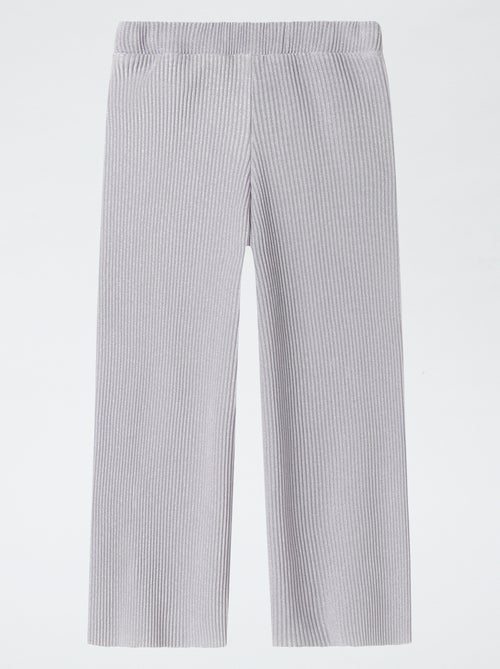 Wijde broek van lurextricot 'Guppy' - Kiabi