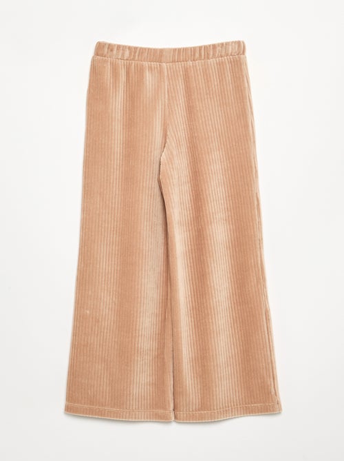 Wijde broek van ribfluweel - Kiabi