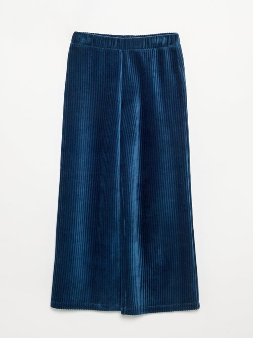 Wijde broek van ribfluweel - Kiabi