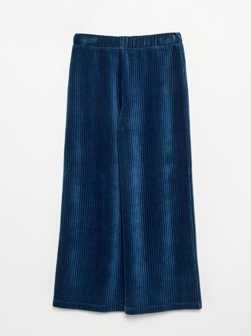 Wijde broek van ribfluweel - Kiabi