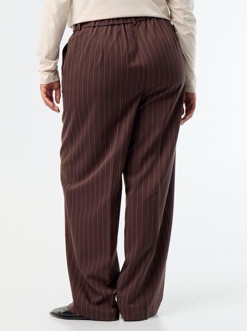 Wijde broek van soepelvallende stof - Kiabi Wijde broek van soepelvallende stof - Kiabi
