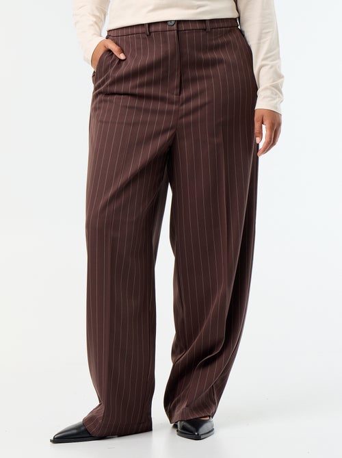 Wijde broek van soepelvallende stof - Kiabi Wijde broek van soepelvallende stof - Kiabi