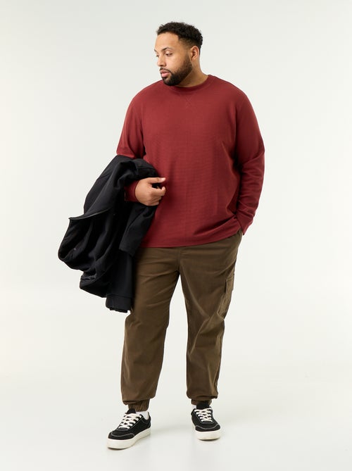 Wijde broek van twill - Kiabi