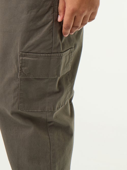 Wijde broek van twill - Kiabi