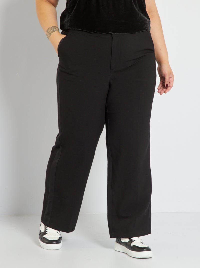 Wijde broek zwart - Kiabi