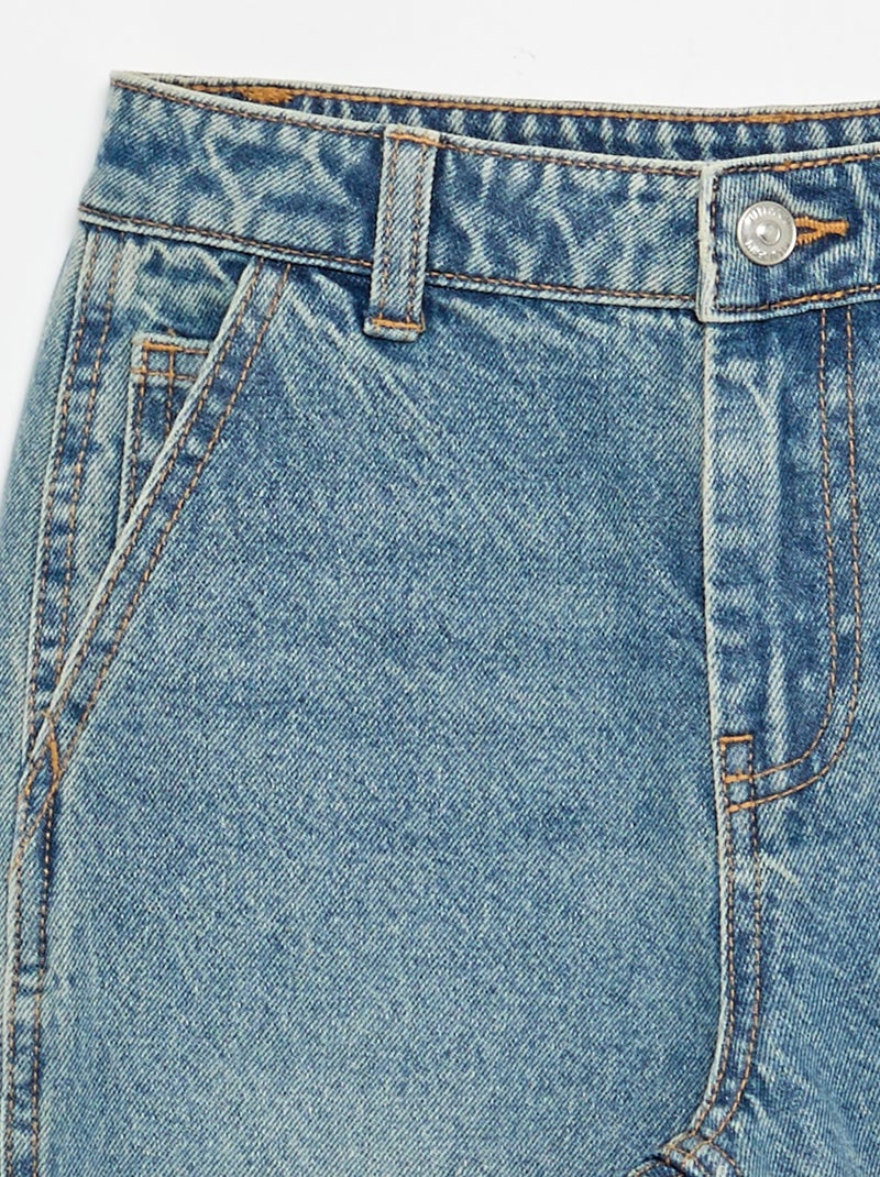 Wijde carpenterjeans Blauw - Kiabi