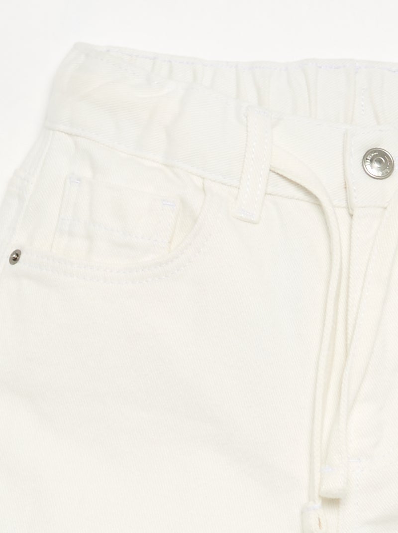Wijde denim broek Blauw - Kiabi