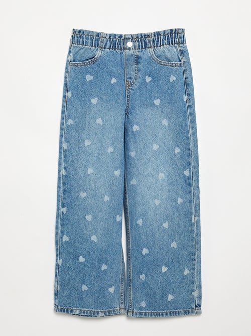 Wijde denim broek - Kiabi