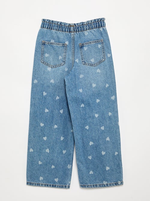 Wijde denim broek - Kiabi