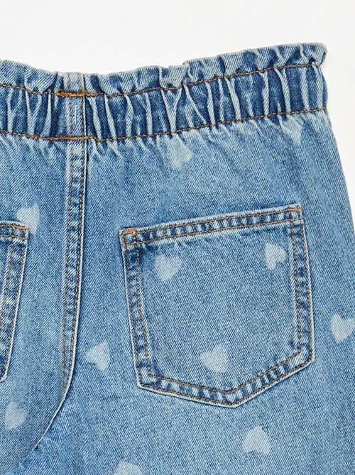 Wijde denim broek - Kiabi