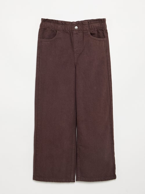 Wijde denim broek - Kiabi