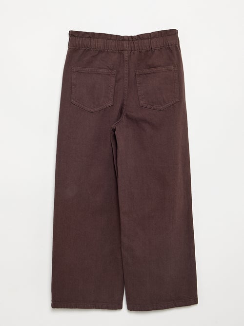 Wijde denim broek - Kiabi