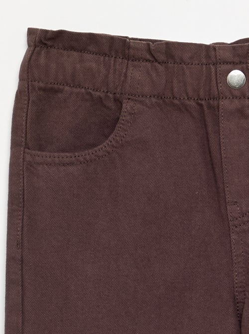 Wijde denim broek - Kiabi
