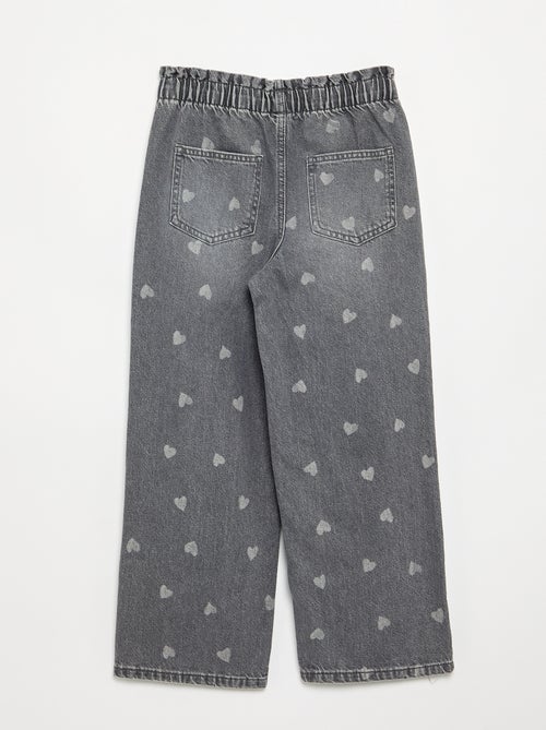 Wijde denim broek - Kiabi