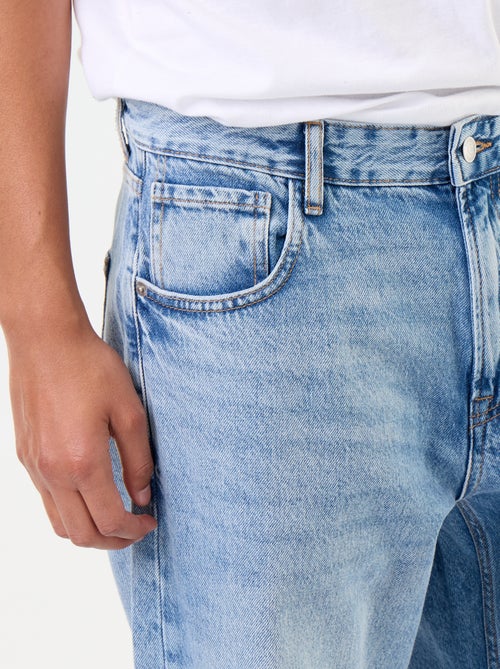Wijde denim jeans met 5 zakken - Kiabi
