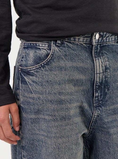 Wijde denim met 5 zakken - Kiabi