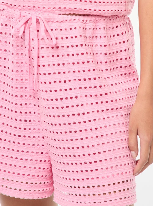 Wijde, gehaakte short - Kiabi