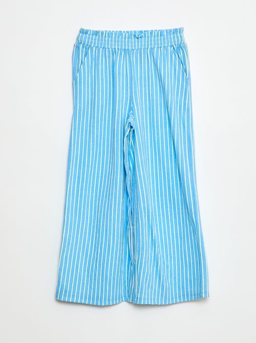 Wijde, gestreepte broek - Kiabi
