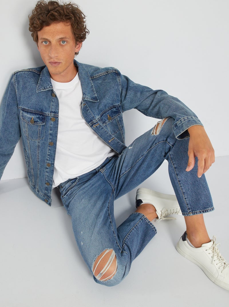 Wijde jeans - L32 BLAUW - Kiabi