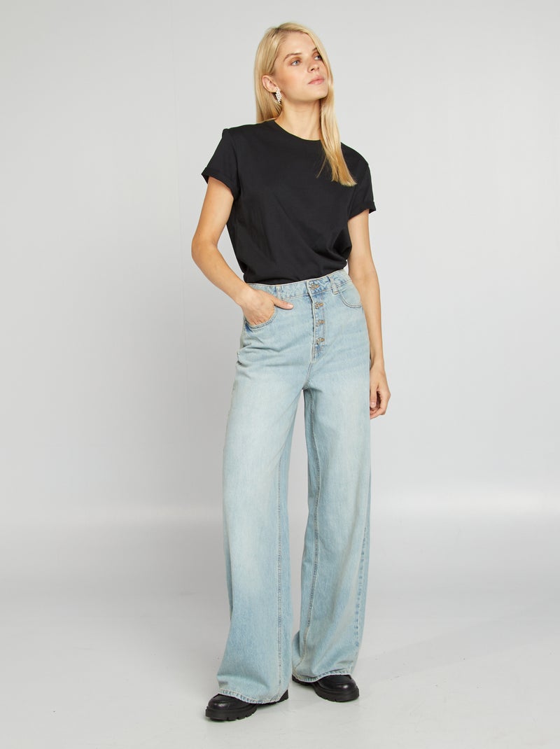 Cecil Dames Wide Leg Jeans, Cool Salvia Green, 29W / 28L