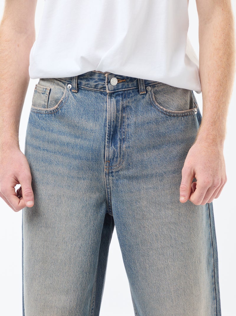 Wijde jeans met 5 zakken | baggymodel Blauw - Kiabi