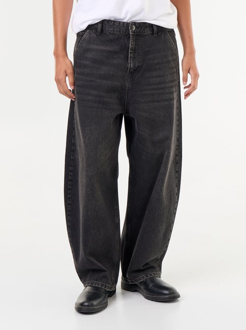 Wijde jeans met 5 zakken - Kiabi Wijde jeans met 5 zakken - Kiabi