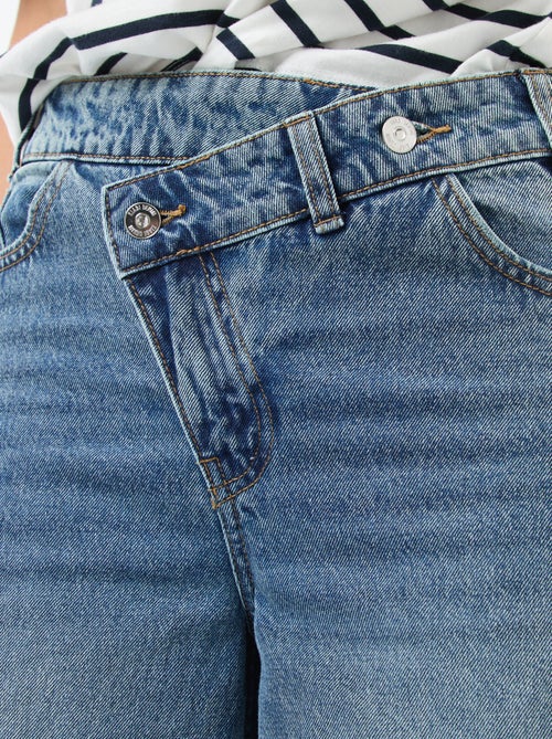 Wijde jeans met dubbele knoopsluiting - Kiabi
