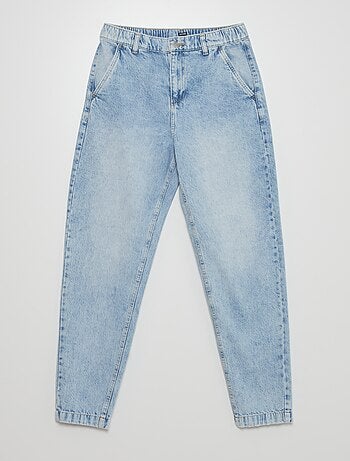 Wijde jeans met elastische taille - Kiabi