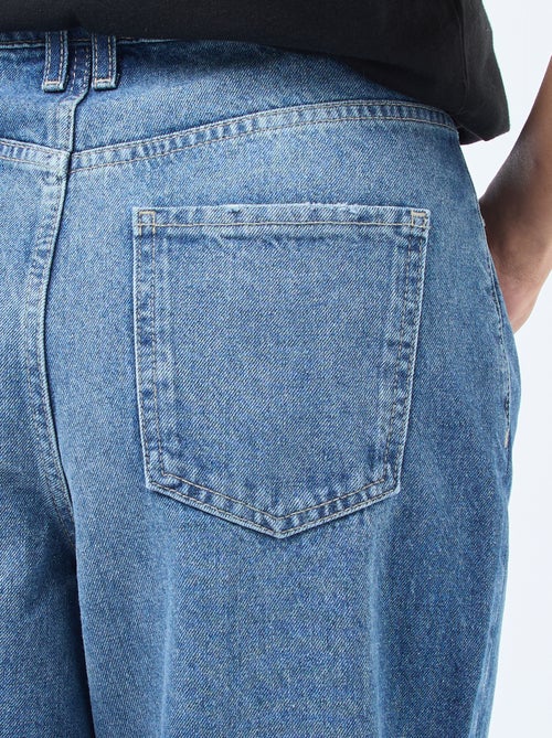 Wijde jeans met omslag - Kiabi
