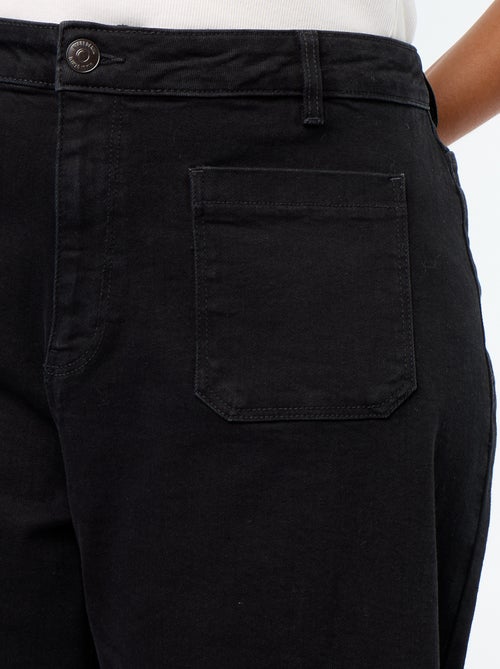 Wijde jeans met opgestikte zakken - Kiabi