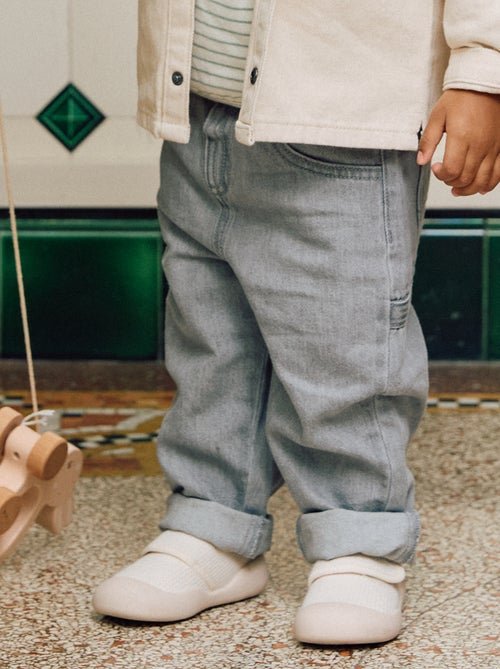 Wijde jeans met verstelbare taille - Kiabi