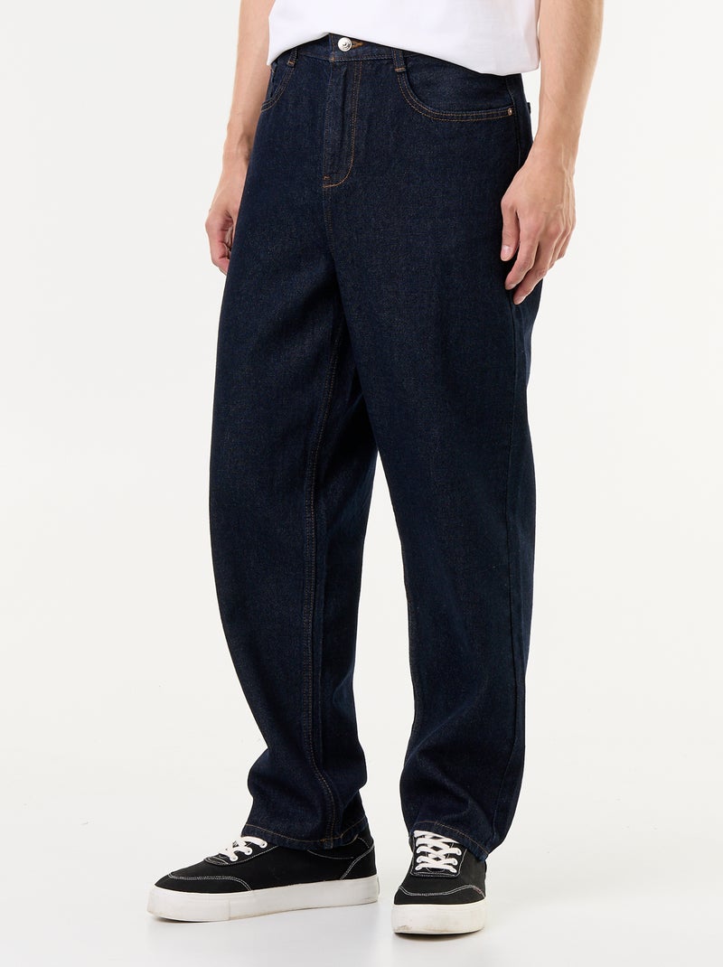 Wijde jeans / relaxed fit jeans Blauw - Kiabi