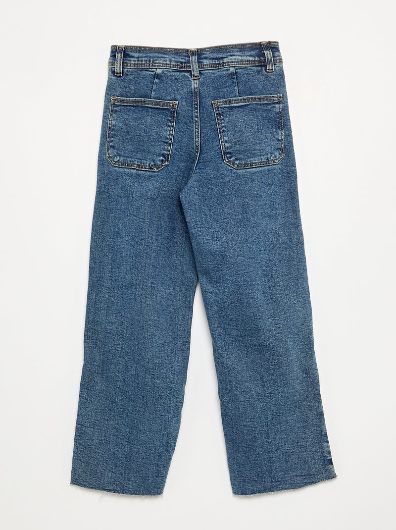 Wijde jeans / wide-leg Blauw - Kiabi