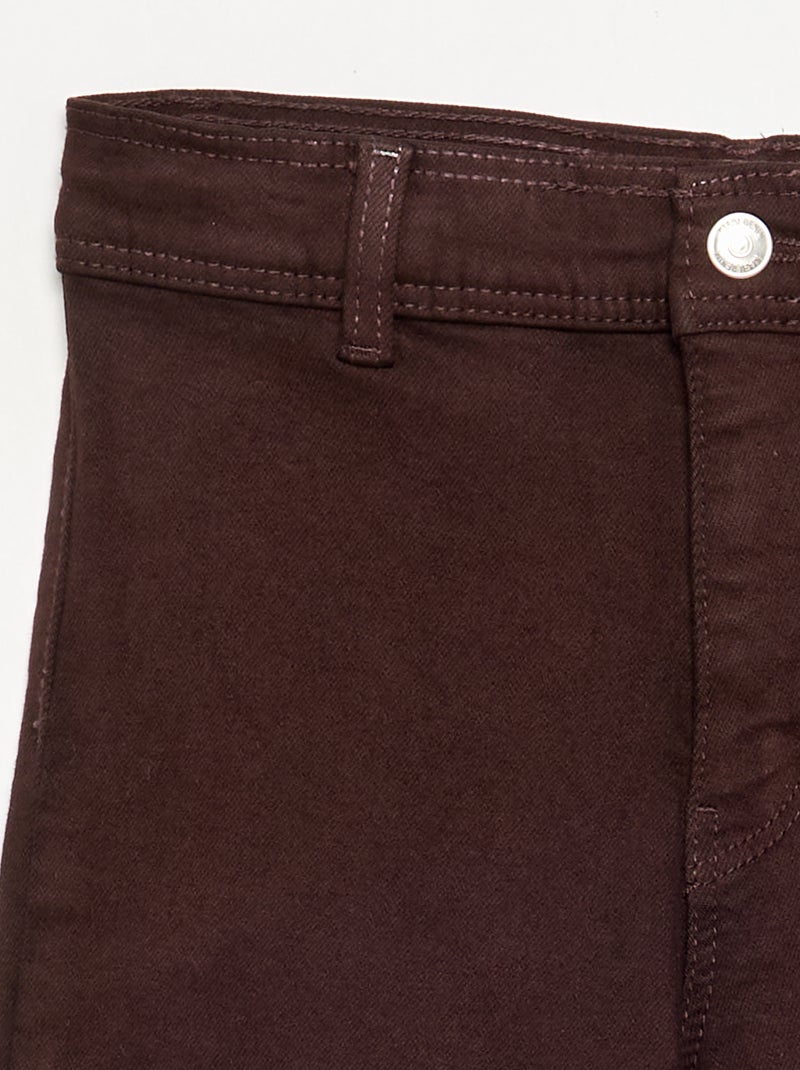 Wijde jeans / wide-leg Bruin - Kiabi