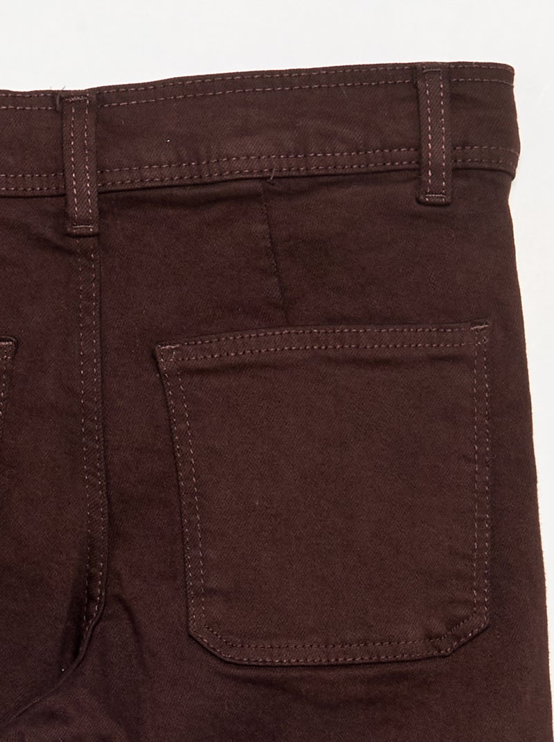 Wijde jeans / wide-leg Bruin - Kiabi