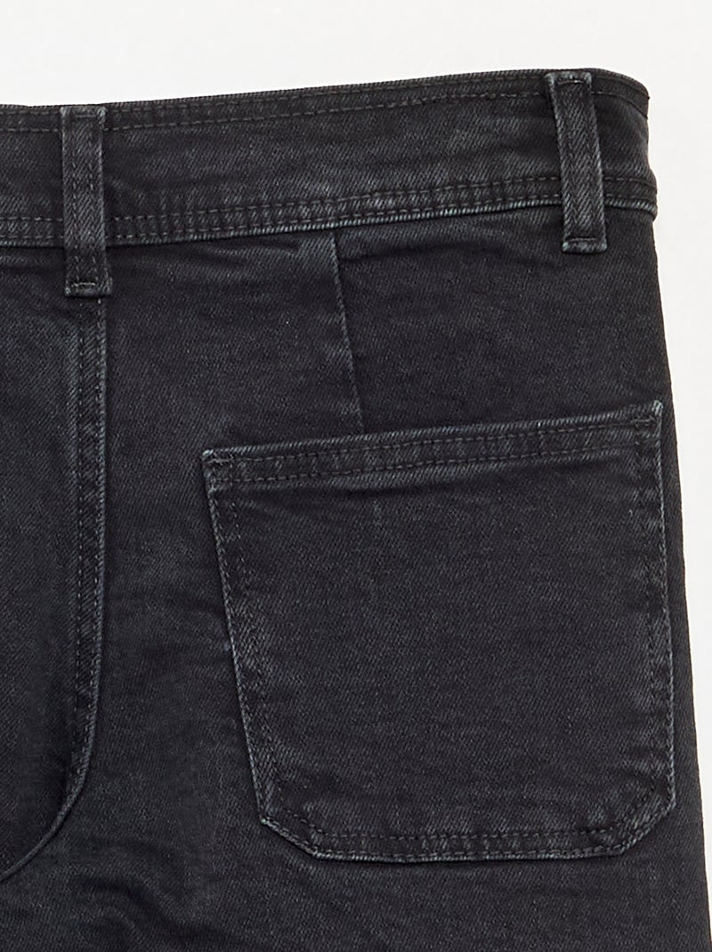Wijde jeans / wide-leg Zwart - Kiabi