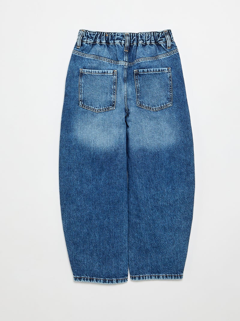Wijde jeansbroek Blauw - Kiabi
