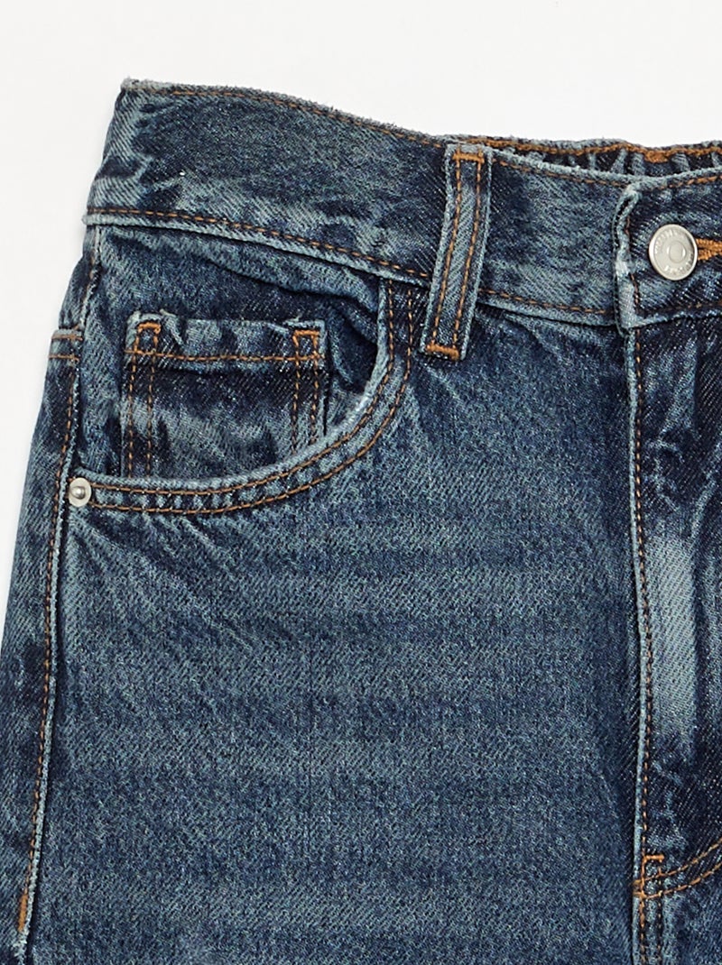 Wijde jeansbroek Blauw - Kiabi