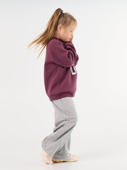 Wijde joggingbroek - collectie met aantrekgemak - Kiabi